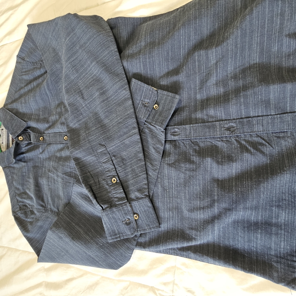 Blue Button-Up Shirt
